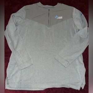 NIKE Detroit Lions Sideline Lockup Performance Quarter-Zip Top - MENs L